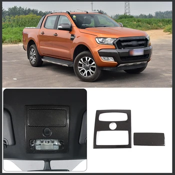 За Ford Ranger 2015-2021 автомобилен стайлинг на предната рамка за четене стикер ABS аксесоари за промяна в интериора на автомобила