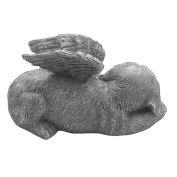 Куче Ангел Домашен любимец Мемориал надгробная печка Маркиране на Резбовани статуя, смола, за довършителни работи на камък