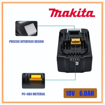 Makita 100% оригинална акумулаторна батерия електроинструменти 18V 6.0 Ah С led литиево-йонна батерия заместител на LXT BL1860B BL1860 BL1850