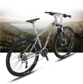 Sava titanium bike 27,5 планинско колоездене 16/17 инча титан МТБ титан под наем с вилици Manitou