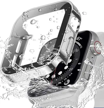 Калъф за Apple Watch 7 8 49 мм 44 мм 45 мм 40 мм 41 мм Водоустойчив Защитен Калъф за екрана с директен ръба на iWatch 4 5 SE 6 7 8 Ultra