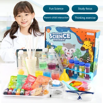 Детски реалистични играчки за химически експерименти за деца от 6-8 години, играчки за тренировка на мозъка, подобряване на интелигентност