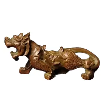 3D миниатюрна статуя на тигър в ретро стил, метална художествена скулптура на животните, домашния офис, тенис на декор, колекция от бижута, подарък