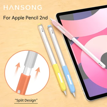 За iPad калъф на молив за Apple Pencil 2-ро поколение, прозрачен мек силиконов защитен калъф, аксесоари Apple Молив 애플펜슬