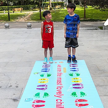 Детски подскачащи килим, координация на ръцете и краката, отборна игра за детска градина, интерактивна игра за родители и деца, спортни играчки на закрито и на открито