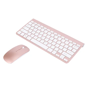 2.4 Ghz ультратонкая комбинирана безжична клавиатура и мишка с USB приемник мишката-клавиатура за PC Прозорец/7/8/10