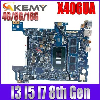 X406UAR дънна Платка за ASUS VIVOBOOK S406 S406U V406U X406U X406UA дънна Платка на лаптоп I3-8130 I5-8250 I7-8550 4G/8G/16G-RAM