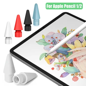 Съвет за Apple Молив 1-во 2-ро поколение за накрайници IPencil, в двуслоен калъф за карандашного на върха, разменени съвет е стилус за iPad
