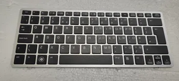 Новост за клавиатура HP EliteBook 2560 2560p 2570 2570p в сребърна рамка от Великобритания