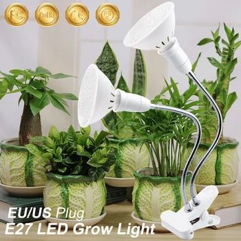 Led Фито-Лампа За отглеждане на растения 220 В Лампа За Отглеждане на Растения Led Прожектор За Отглеждане на Растения Led Лампа За Отглеждане на растения EU/US Plug Лампи За Домашни Растения