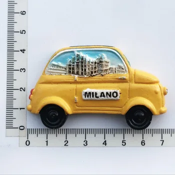 Магнити за хладилник Milano за пътуване, 3D паметник на магнитен хладилник