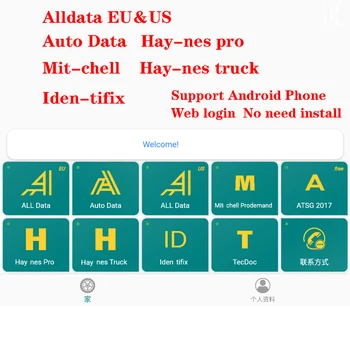 за автоматично программатора ключове за Пренос на данни Alldata ECU Prog Hay-nes Инструмент за Диагностика Mitchell Iden-Tifix Работилница Код за Ремонт на Онлайн софтуер