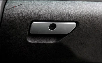 Yimaautotrims Дръжка чекмедже за съхранение на ръкавици от ABS-пластмаса, от страната на пътника, декорация с пайети, подходящ за Ford Explorer 2016 2017 2018, матиран интериор