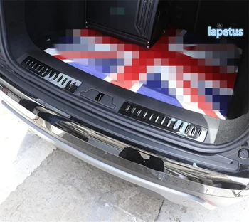 Lapetus Вътрешна защита на задния багажник, тампон на прага, тампон на накладку, декоративна лента, хастар, подходящ за Land Rover Range Rover Velar 2018-2022
