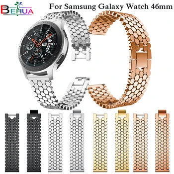 Аксесоари за часовници Samsung Galaxy Watch 46 мм SM-R800 Луксозна Гривна От Неръждаема Стомана, Взаимозаменяеми Каишка За Часовник, гривна 22 мм