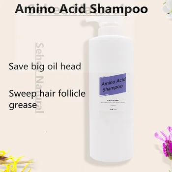 1000 мл шампоан срещу косопад Аминокиселинен шампоан с контрол на масло изглажда изтощена коса регенерира