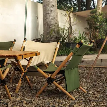 Дървени сгъваем стол Уличен преносим ultralight раница за къмпинг, риболов, пикник Стол Удобни дървени плажни столове