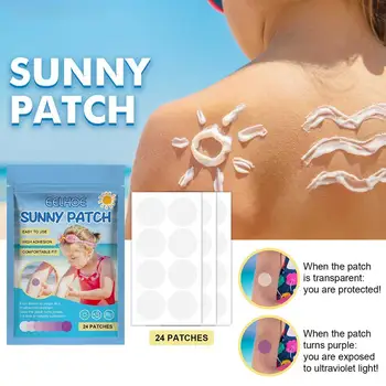 Детски слънцезащитен помощ за възрастни с UV точки за лице, стикер от слънцето, водоустойчива, дишаща UV-помощ за пикник на открито, туризъм, плажен грижа за кожата