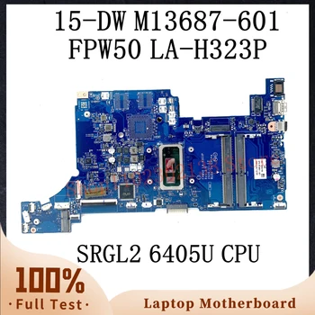 M13687-601 M13687-001 С процесор SRGL2 6405U дънна Платка за лаптоп HP 15-DW дънна Платка за лаптоп FPW50 LA-H323P DDR4 100% Напълно Тестван