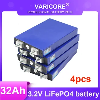 4шт 3.2 В 32Ач акумулаторна батерия LiFePO4 фосфат 32000 ма за 4S 12 В 24 В, модификация автомобилни акумулатори за мотоциклети, родословни