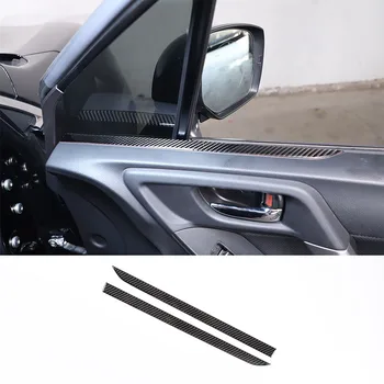 За Subaru Forester 2013-2018 покритие на предната интериорна врата панел от мека въглеродни влакна, декоративна стикер, аксесоари за промяна на интериора