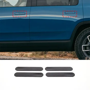 За Rivian R1T R1S ABS, защитен стикер на външната дръжка от въглеродни влакна, автоаксесоари